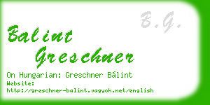 balint greschner business card